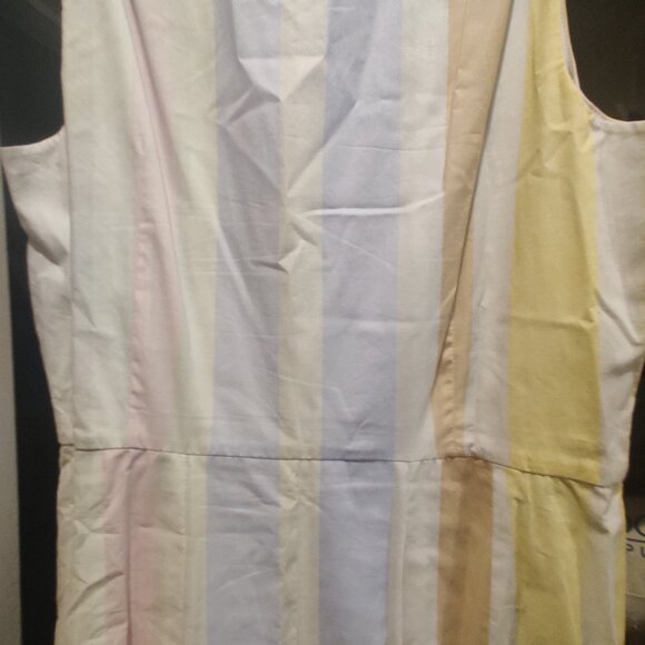 AKRIS STRIPED MIDI Dress US12  F44  IT48 - Picture 4 of 6